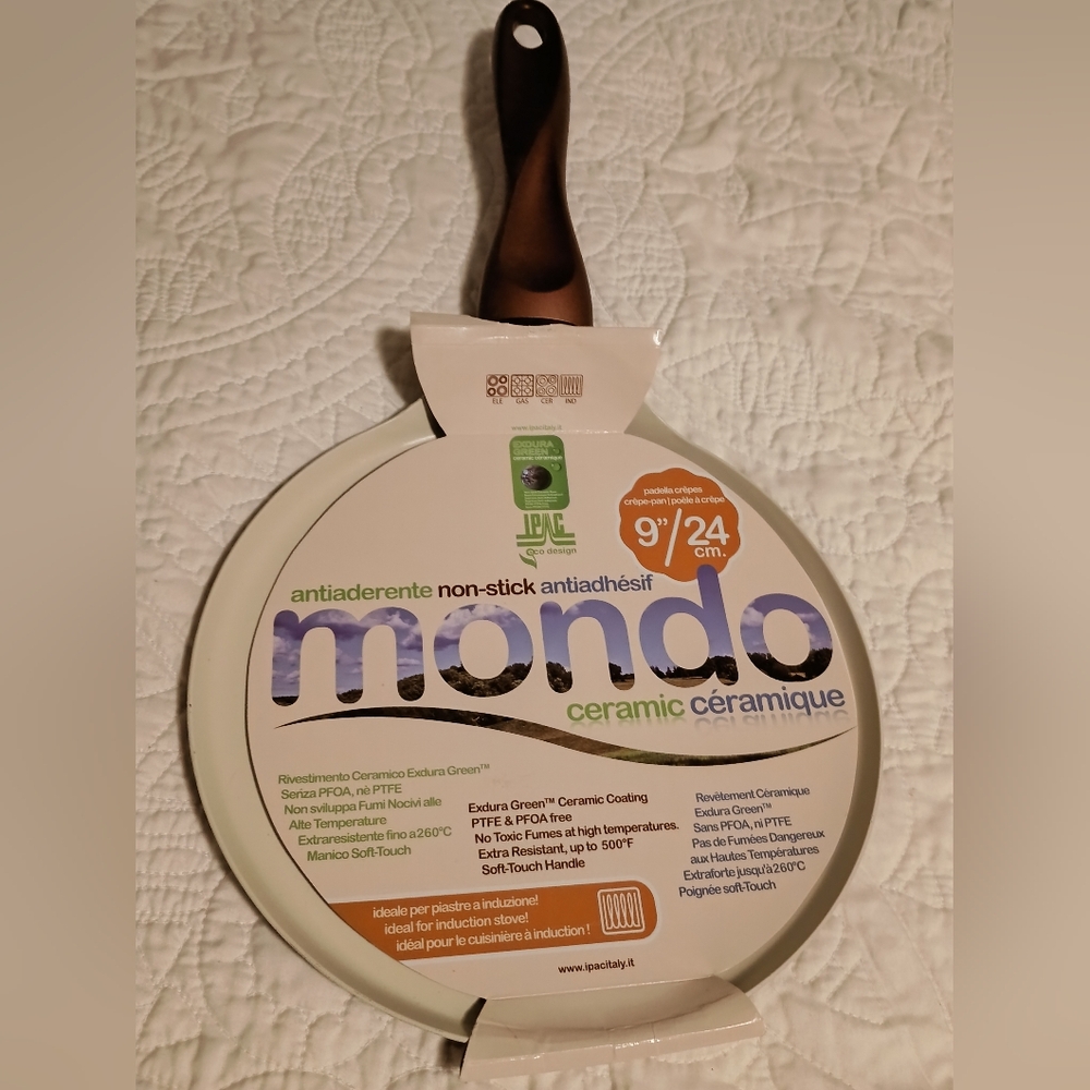 9" Mondo Ceramic Non-Stick Crepe Pan
